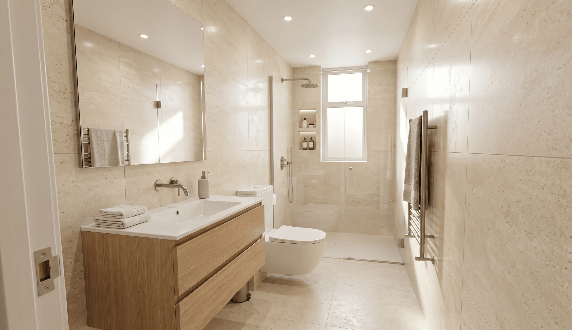 Bathroom remodeling after image