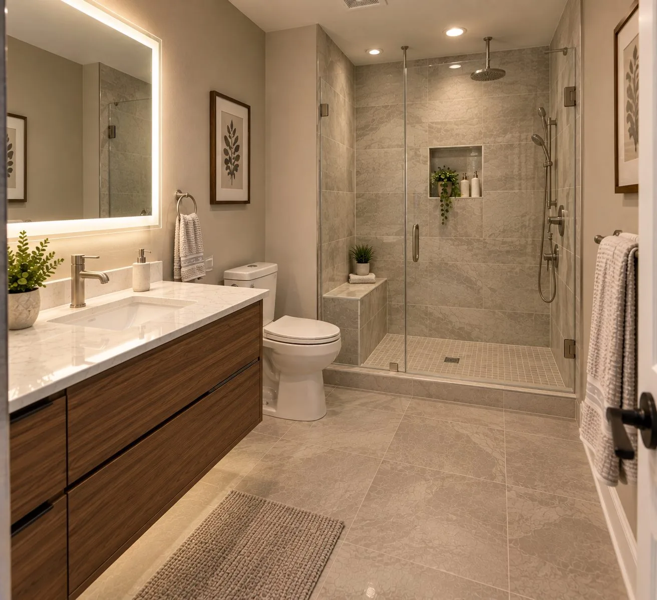 Completed bathroom remodel 2